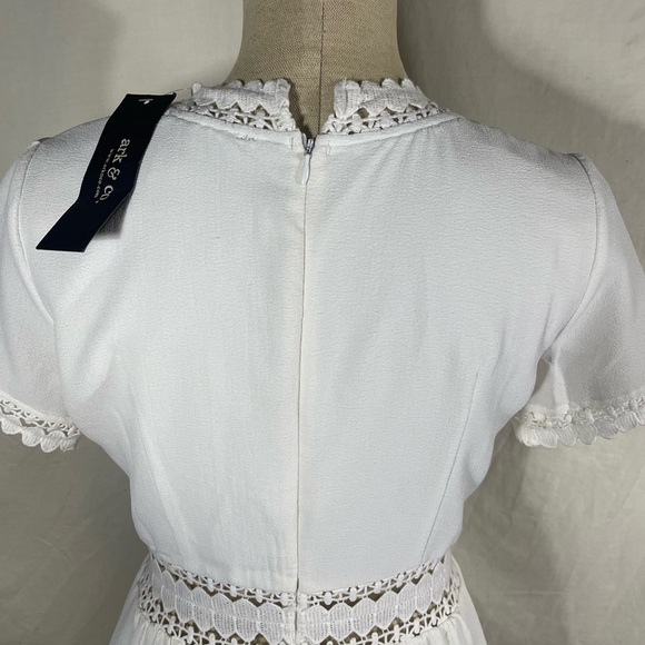 NWT Pixie Market Ark & Co sienna white lace dress M - Picture 10 of 16
